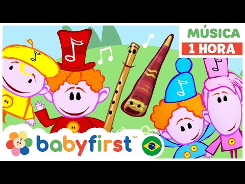 Aprender instrumentos musicais | Os notekins | Didgeridoo | Flauta e muito mais | BabyFirst Brasil