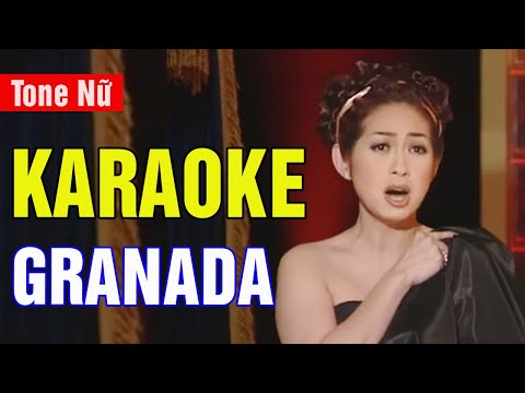 Granada Karaoke Tone Nữ | Ý Lan | Asia Karaoke Beat Chuẩn