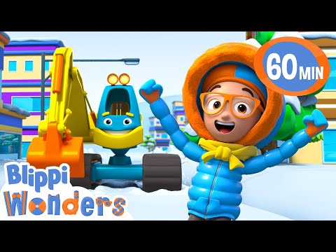 Dance with the Snowy Excavator ! | Blippi Wonders Educational Videos for Kids