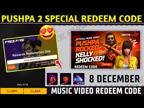 Pushpa 2 Free Redeem Code Today | Free  500 Rs Redeem Code | Free Diamond New Trick 100% Working