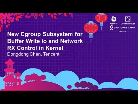 New Cgroup Subsystem for Buffer Write io and Network RX Control in Kernel