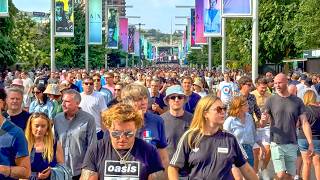 London Wembley Walk: OASIS LIVE ’25 Concert Build-Up & Fan Vibes Outside Stadium | 4K HDR
