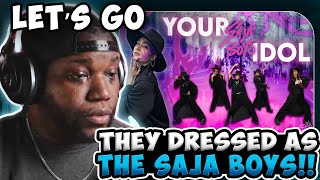 Vocalist Reacts - [KPOP IN PUBLIC | ONE TAKE] Saja Boys - YOUR IDOL dance by STARR1SE