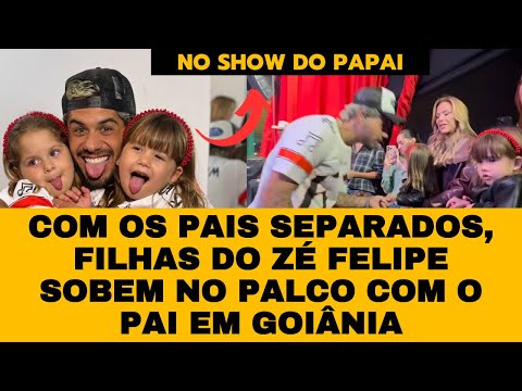 Filhas de Zé Felipe e Virgínia Fonseca vão a SHOW do PAI em Goiânia e sobem no Palco “Vovó levou”