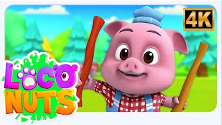 Three Little Pigs, तीन छोटे सूअर, Popular Hindi Rhyme For Kids By Loco Nuts