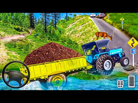 Heavy Tractor Trolley Cargo Simulator 3D #2 - Farming Cargo Driver - Android Gameplay