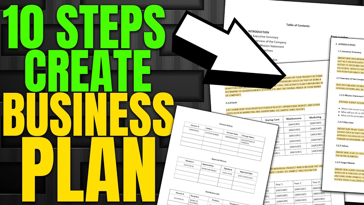 How to Create a Business Plan – 10 Easy Steps to Create Solid Business Plan