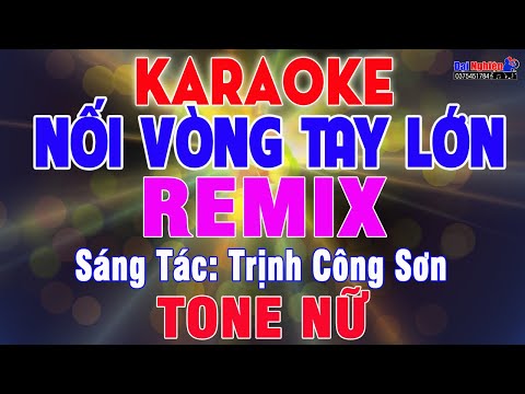 Nối Vòng Tay Lớn Karaoke EDM Remix Cực Sung Tone Nữ Nhạc Sống || Karaoke Đại Nghiệp