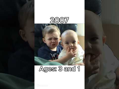 Charlie Bit My Finger Meme Recreation Then vs Now-ish (2007 vs 2017) #shorts #memes #nostalgia