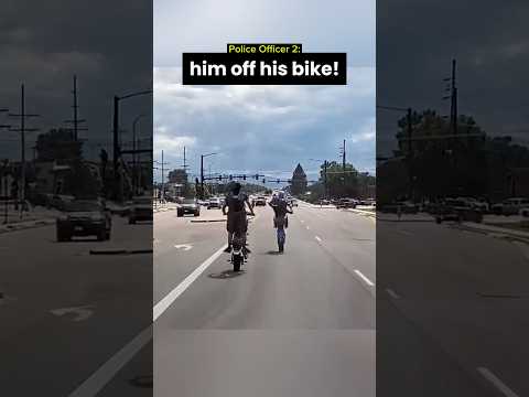 Police officers catches reckless bikers undercover