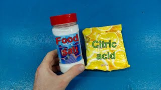 Mix regular salt with citric acid and see what happens! The effect is just super