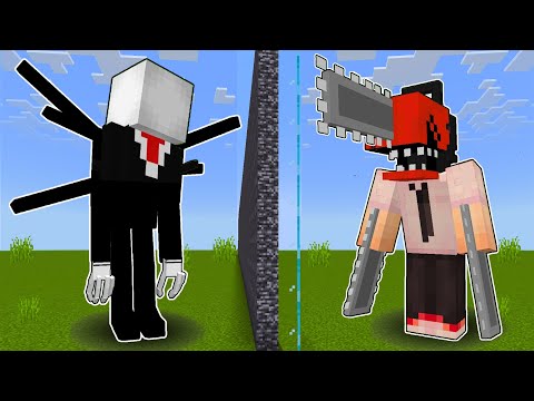 I Cheated with CHAINSAW MAN vs SLENDER MAN Mob Battle Competition!