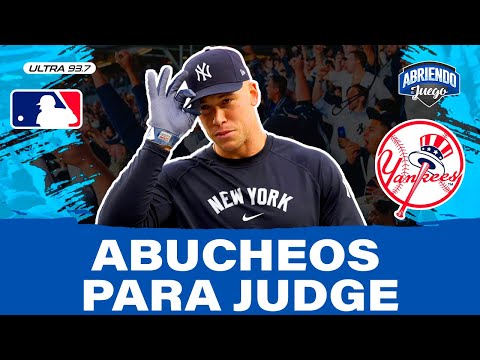 Yankees en franca anemia ofensiva y fanáticos abuchean a Judge