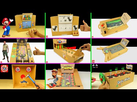 10 Amazing Cardboard Games Compilation