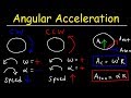 Angular Acceleration and Motion Concepts