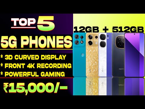 3D Curved display| Top 5 Best 5G Smartphone Under 15000 in 2024| 12GB Ram| Best Phone Under 15000