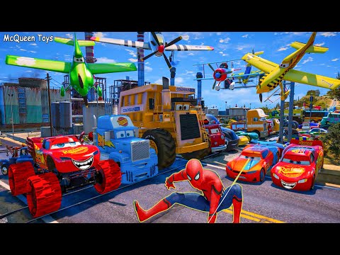 Cars McQueen Monster Truck Colossus XXL Ryan Laney Mack Gale Beaufort APB Police High Impact Friends