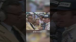 Johnny Rutherford's son's reaction is priceless 🤣 #indy500 #shorts #wideworldofsports