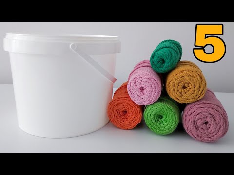 YOĞURT KOVASI İLE YAPILABİLECEK 4 FİKİR /4 GREAT IDEAS TO MAKE WITH PLASTIC BUCKETS❤