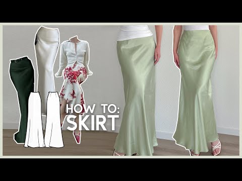 DIY Sewing A Maxi Silk Bias Skirt + Sewing Pattern