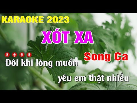 Xót Xa Karaoke Song Ca (C#m) Nhạc Sống | Trung Hiếu