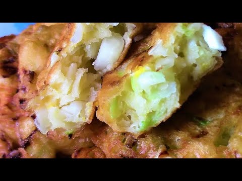 Ленивые пирожки с капустой и яйцом за 10 минут