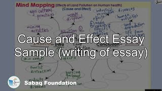 Cause and Effect Essay Sample (writing of essay)