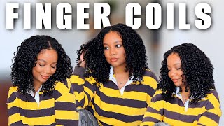 No Lace, No Glue! Upgraded ScalpLook™ V-Part Burmese Curly Wig with Juicy Finger Coils | Nadula hair