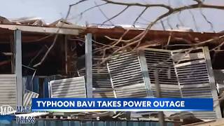 YouTube video thumbnail: Typhoon Bavi Causes Power Outages on Other Parts of Northern Mariana Islands