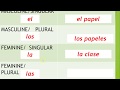 Definite and Indefinite Articles in Spanish