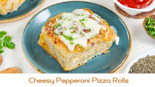 Cheesy Pepperoni Pizza Rolls