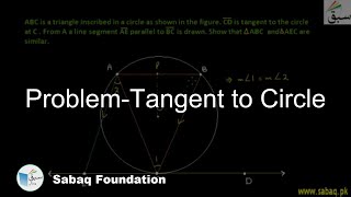 Problem-Tangent to Circle