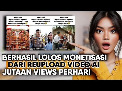 CUMAN REUPLOAD AI‼️Lolos Monet Tanpa Efforts, Ini Trik Baru Cari Cuan Di Youtube