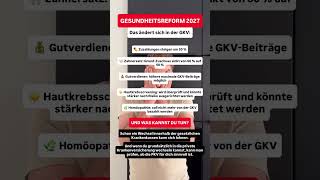Gesundheitsreform 2027