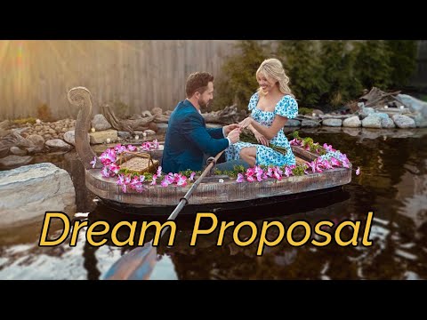 He DUG A POND, Made A Boat, And PROPOSED To Me In It... Our Engagement Story ( + how we met etc)