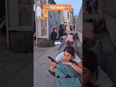 Israeli Takes Shelter After Siren Warning 🚨 | Iran Missile Strike