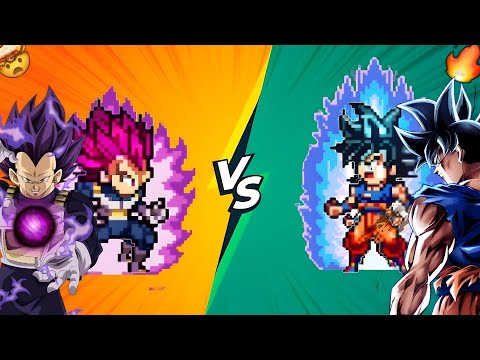 MUI GOKU VS VEGETA UI | Power Warrior | CPU vs CPU