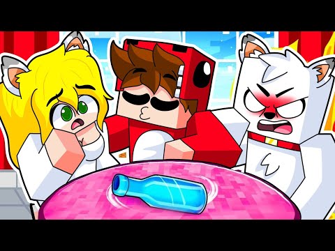 Jugamos al JUEGO de la BOTELLA con la HERMANA de ALEXY en Minecraft!