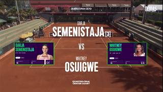 (3) Darja Semenistaja (LAT) vs Whitney Osuigwe (USA)  -  Game, Set, Match