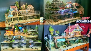 A Collection of Handmade Home and Miniature Nature Diorama Aquarium Decoration Artworks