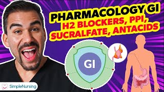 GI Pharmacology for Nurses | Antacids, H2 Blockers, PPIs & Sucralfate with NCLEX Review