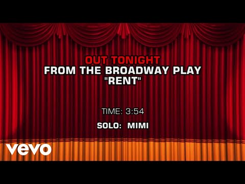 Rent, The Musical – Out Tonight (Karaoke)