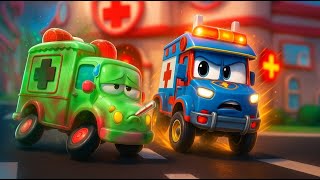 Ambulance is Sick! Super Truck Help Her! 🚑 Cartoon  for Kids | Super Truck