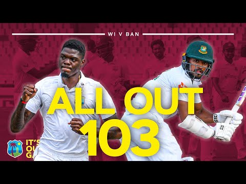 Six Ducks 🦆! | All Out For 103 IN FULL | West Indies v Bangladesh 2022