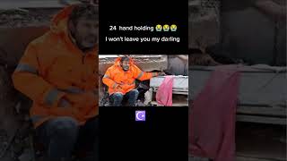 dad holding his daughters hand😭😭😭😭😭 after earthquake
