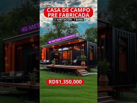40 Square Meter Prefabricated Modular One-Bedroom Country House #inmobiliariabrito