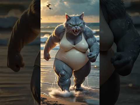 اتنمروا عليها عشان تخينه 💔 … النهايه مش متوقعه خالص😱 #ai #cat #shorts