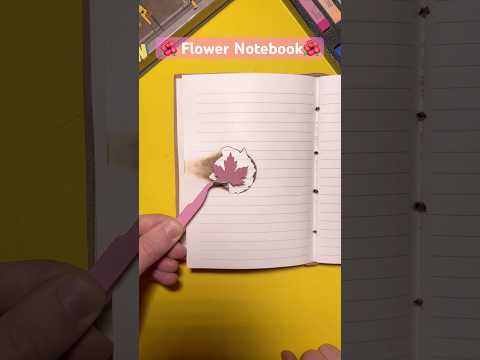 DIY Flower Notebook 🌸