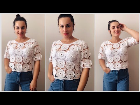 BLUSA DE CROCHÊ LIA - CLÉA DUPLO