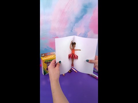 Crayola Ballerina Tutu Card